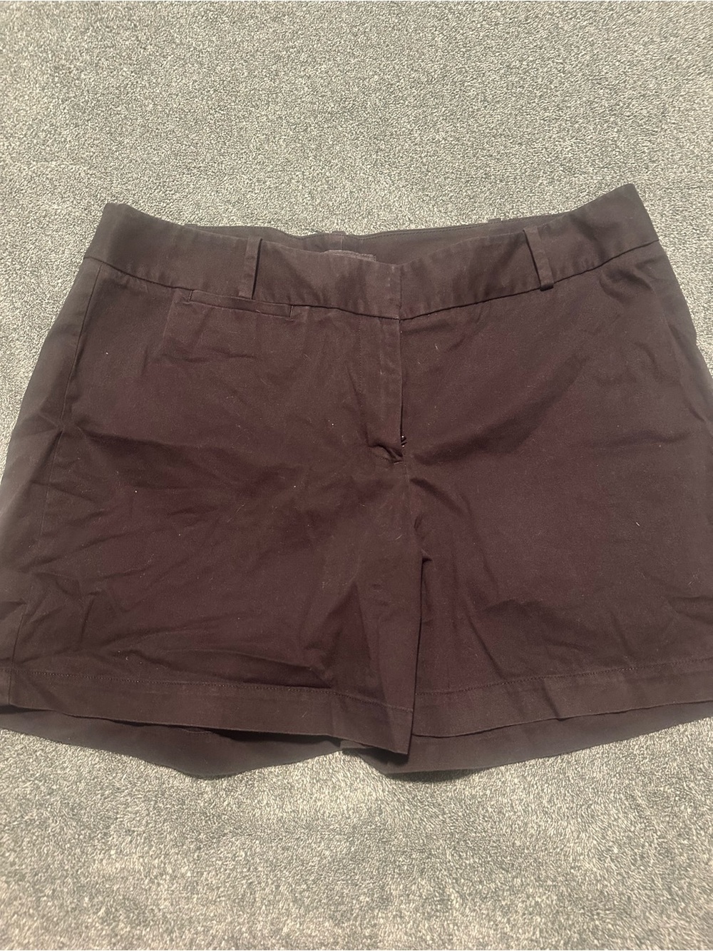 Talbots Black High-Waist Tailored Shorts